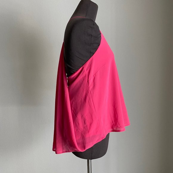 Marciano sz S Sleeveless spaghetti strap cropped high low detailed back blouse t - Picture 4 of 8